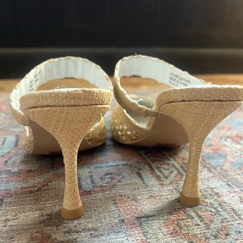 NWOT Freshly Picked Raffia Pointed Toe Mule - Picture 5 of 9